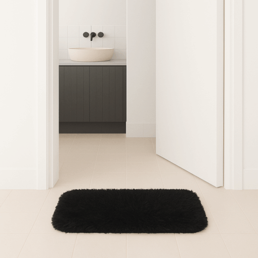 Tapete para Banheiro Peludo 40x60cm Antiderrapante