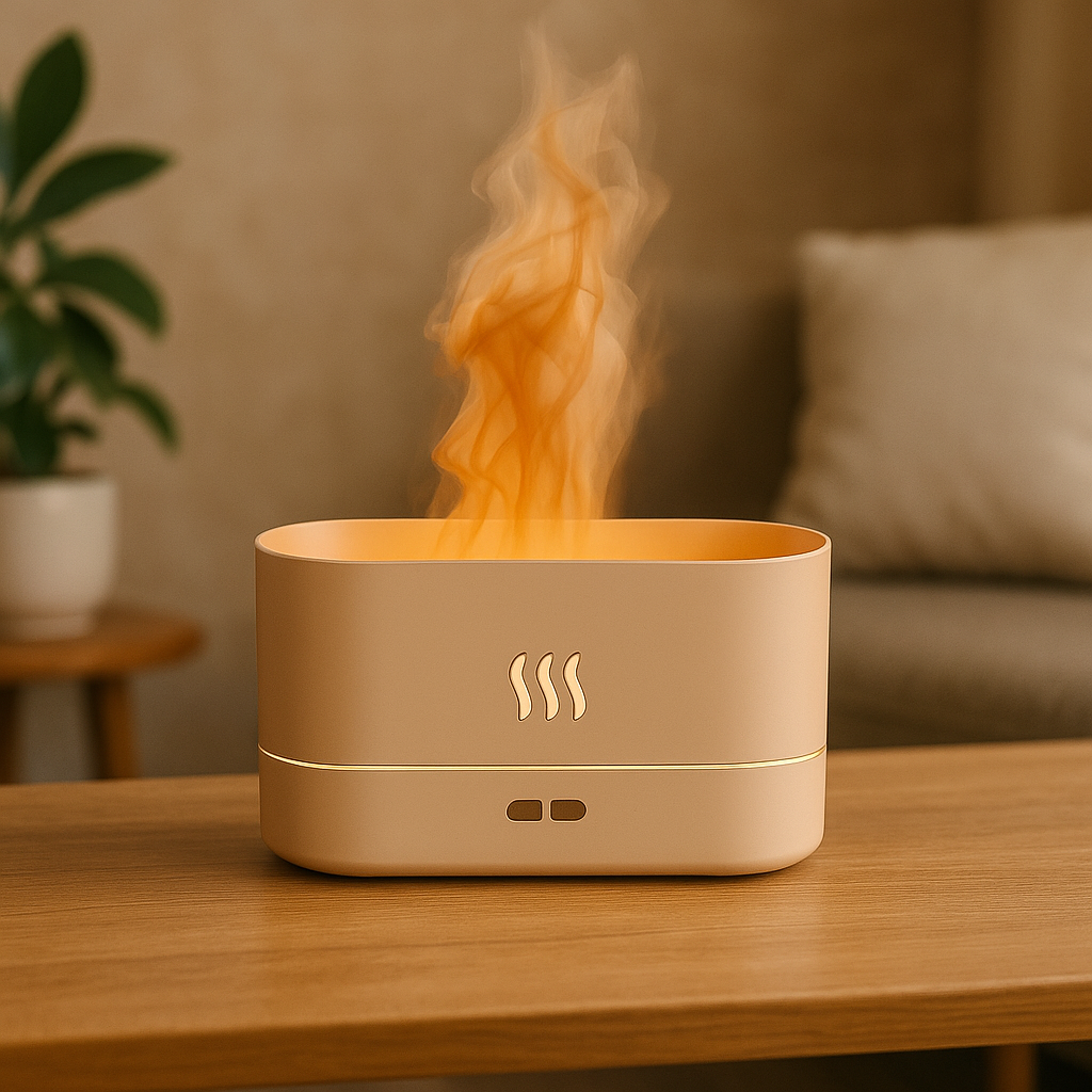 Umidificador de Ar com Efeito de Chamas