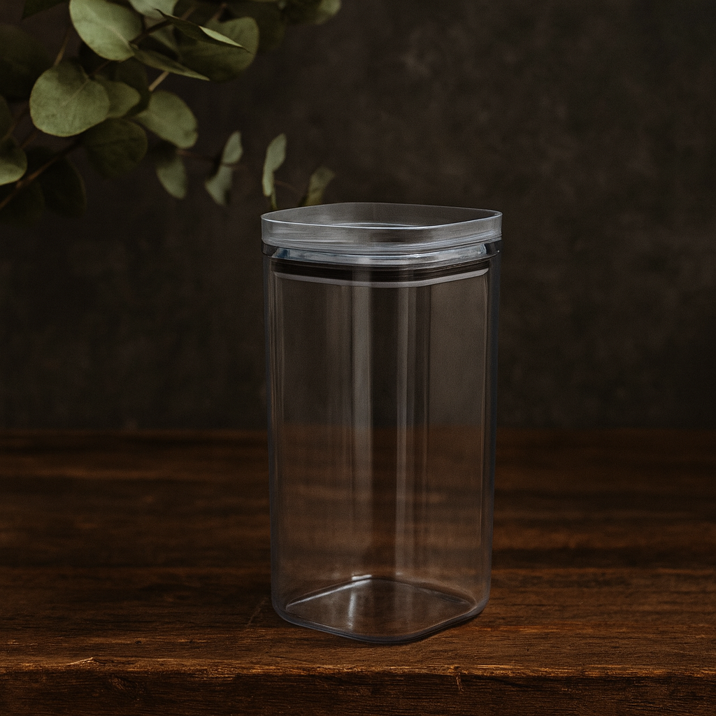 Porte Hermético 1,5L Transparente Com Tampa - Imagem 2