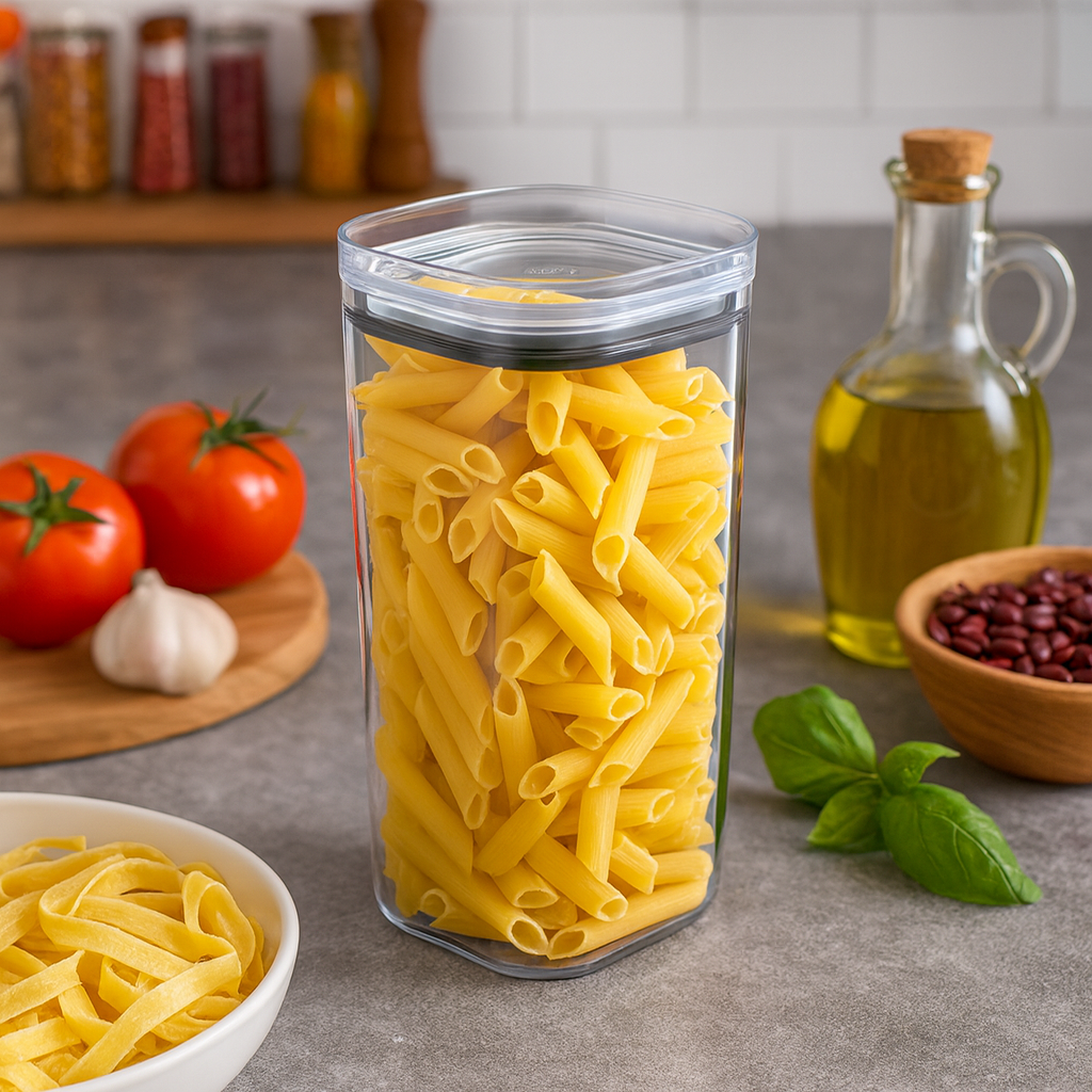 Porte Hermético 1,5L Transparente Com Tampa - Imagem 3