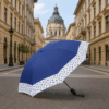 Guarda-chuva azul marinho estampado 60cm