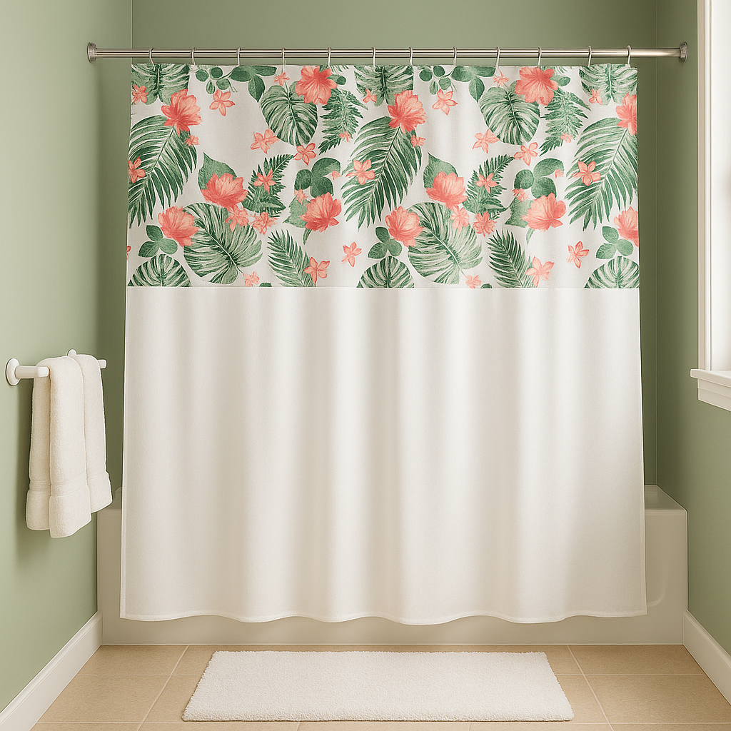 Cortina de Box Visor Retangular Sapos Plast Leo 1,35m x 2,00m