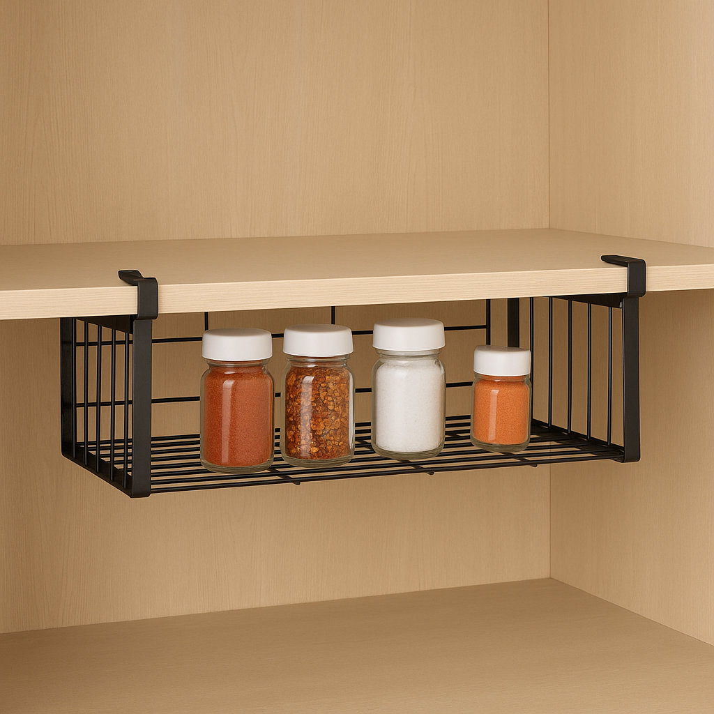 Cesto Aramado Cestex de Encaixe para Prateleira 34x9x18cm