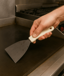 Espátula de Aço Inox com Cabo Plástico 24cm