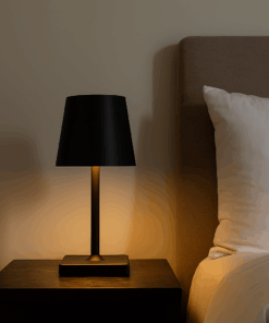 Luminária abajur de mesa de ferro