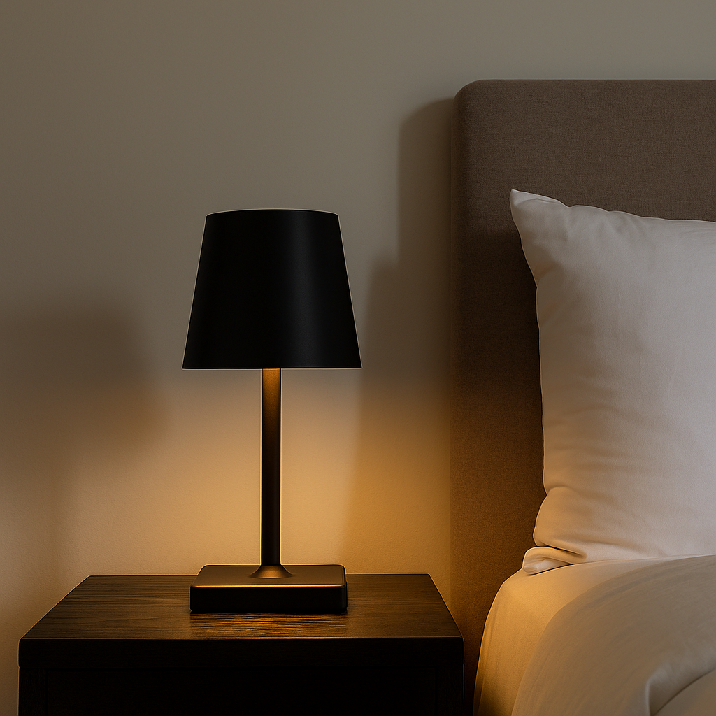 Luminária abajur de mesa de ferro