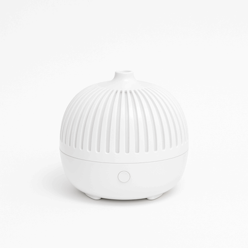 Umidificador Aromatizador Difusor Branco Led Azul 15cm