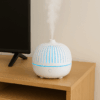 Umidificador Aromatizador Difusor Branco Led Azul 15cm