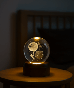 Luminária Crystal Ball (Bola de Cristal) 3D Giratória 6 cm