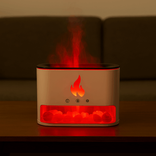 Umidificador de Ar com LED Multicolorido Designer Moderno