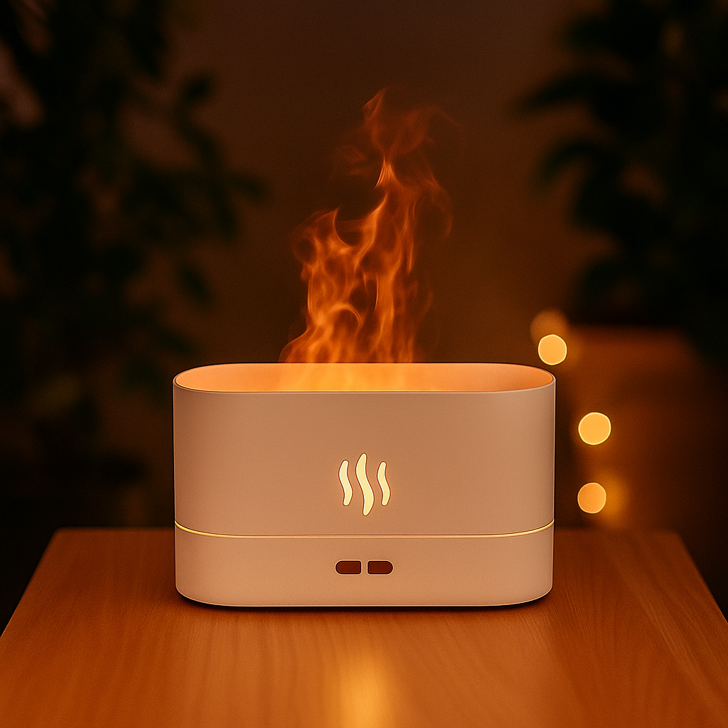 Umidificador de Ar com Efeito de Chamas