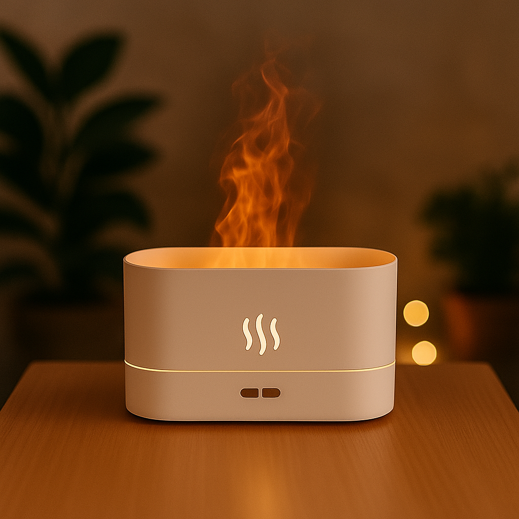Umidificador de Ar com Efeito de Chamas