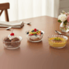 Conjunto 3 Tigelas Dalia 250ml em Vidro Transparente para Sobremesa, Salada de Frutas e Mousses