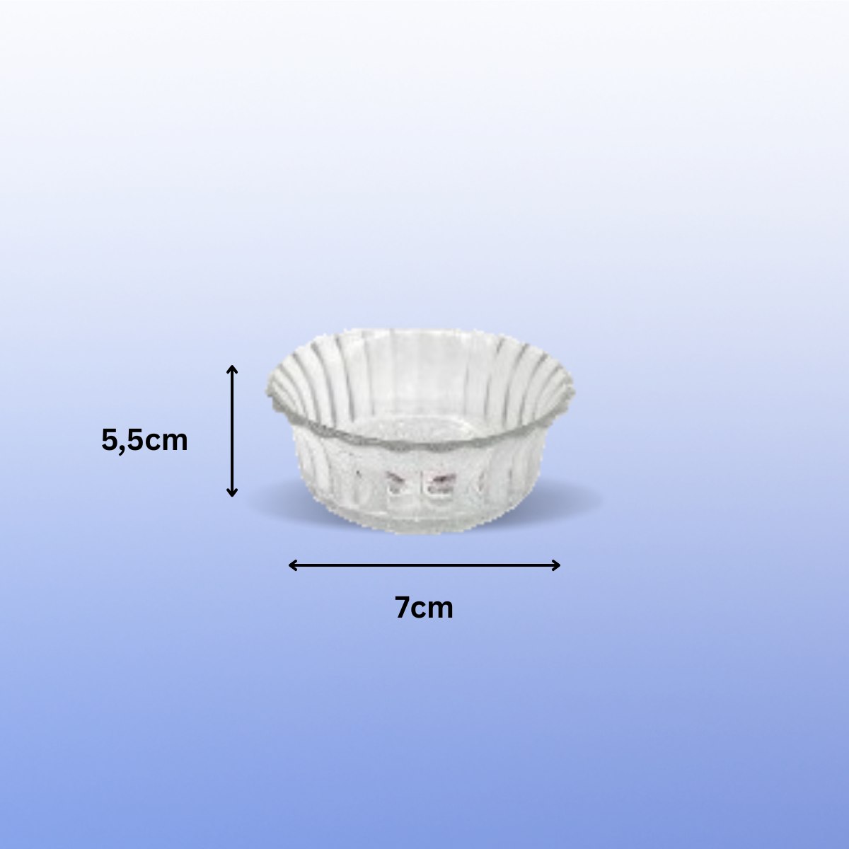 Conjunto 3 Tigelas Dalia 250ml em Vidro Transparente para Sobremesa, Salada de Frutas e Mousses - Imagem 5