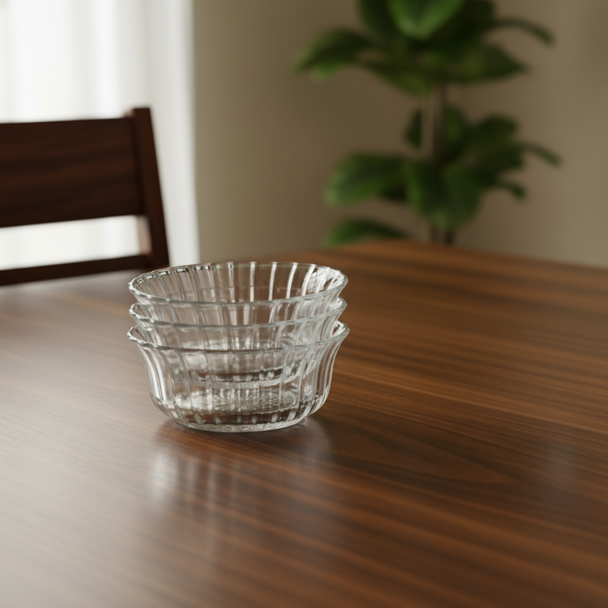 Conjunto 3 Tigelas Dalia 250ml em Vidro Transparente para Sobremesa, Salada de Frutas e Mousses - Imagem 4