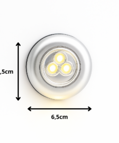 Luminária Portátil LED com Adesivo Luz de Toque sem Fio