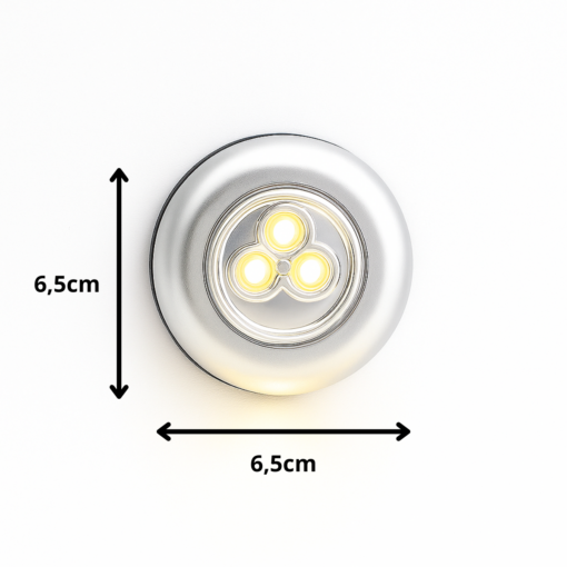 Luminária Portátil LED com Adesivo Luz de Toque sem Fio