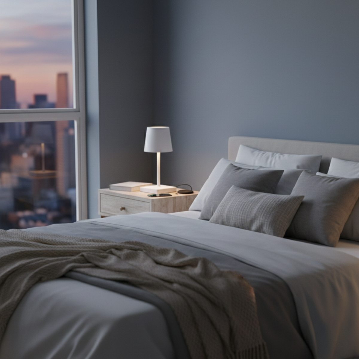 Luminária abajur de mesa de ferro