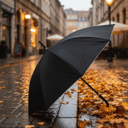 Guarda-Chuva Preto Clássico 110cm