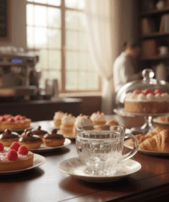 Xícara de Vidro Lapidada 250ml Transparente com alça