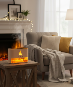 Umidificador de Ar com LED Multicolorido Designer Moderno