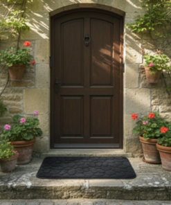 Tapete Preto em Poliéster 40x60cm