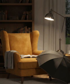 Guarda-Chuva Preto Clássico 110cm