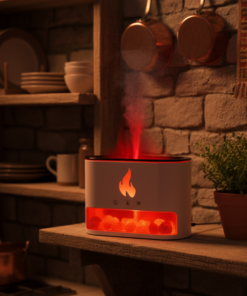 Umidificador de Ar com LED Multicolorido Designer Moderno