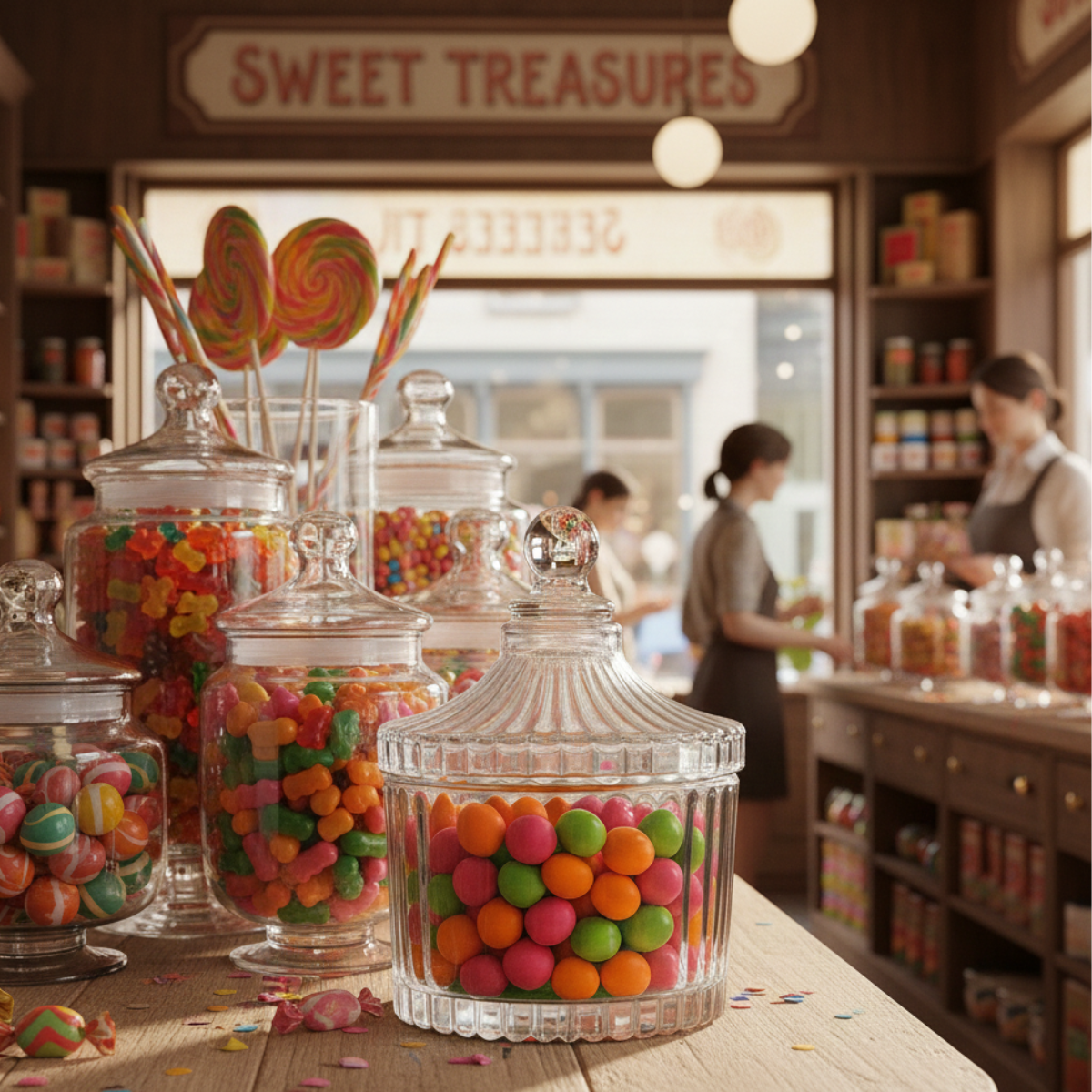 pote Bomboniere de Vidro Decorativa 9,5x6cm