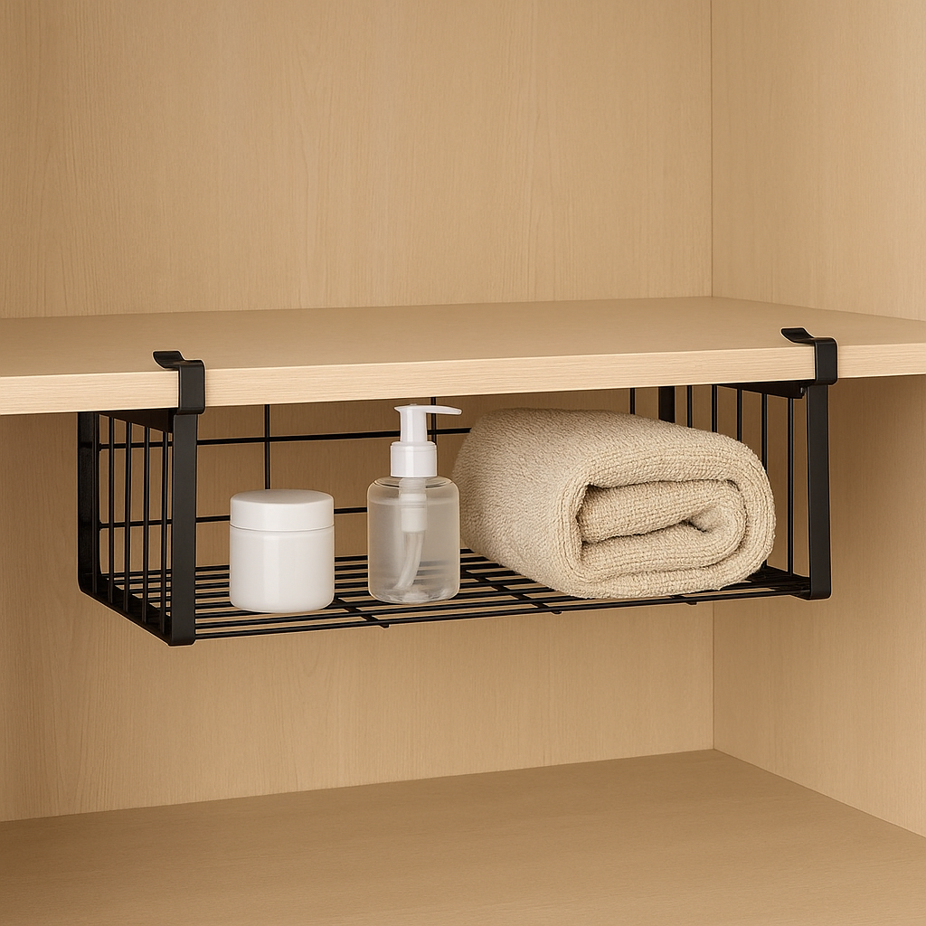 Cesto Aramado Cestex de Encaixe para Prateleira 34x9x18cm - Imagem 2