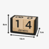 Calendário de Madeira Decorativo para Mesa