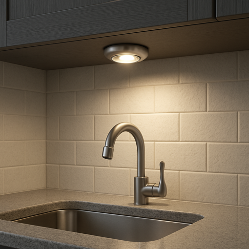 Luminária Portátil LED com Adesivo Luz de Toque sem Fio