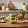 Pote Organizador Gire e Trave 550ml Redondo