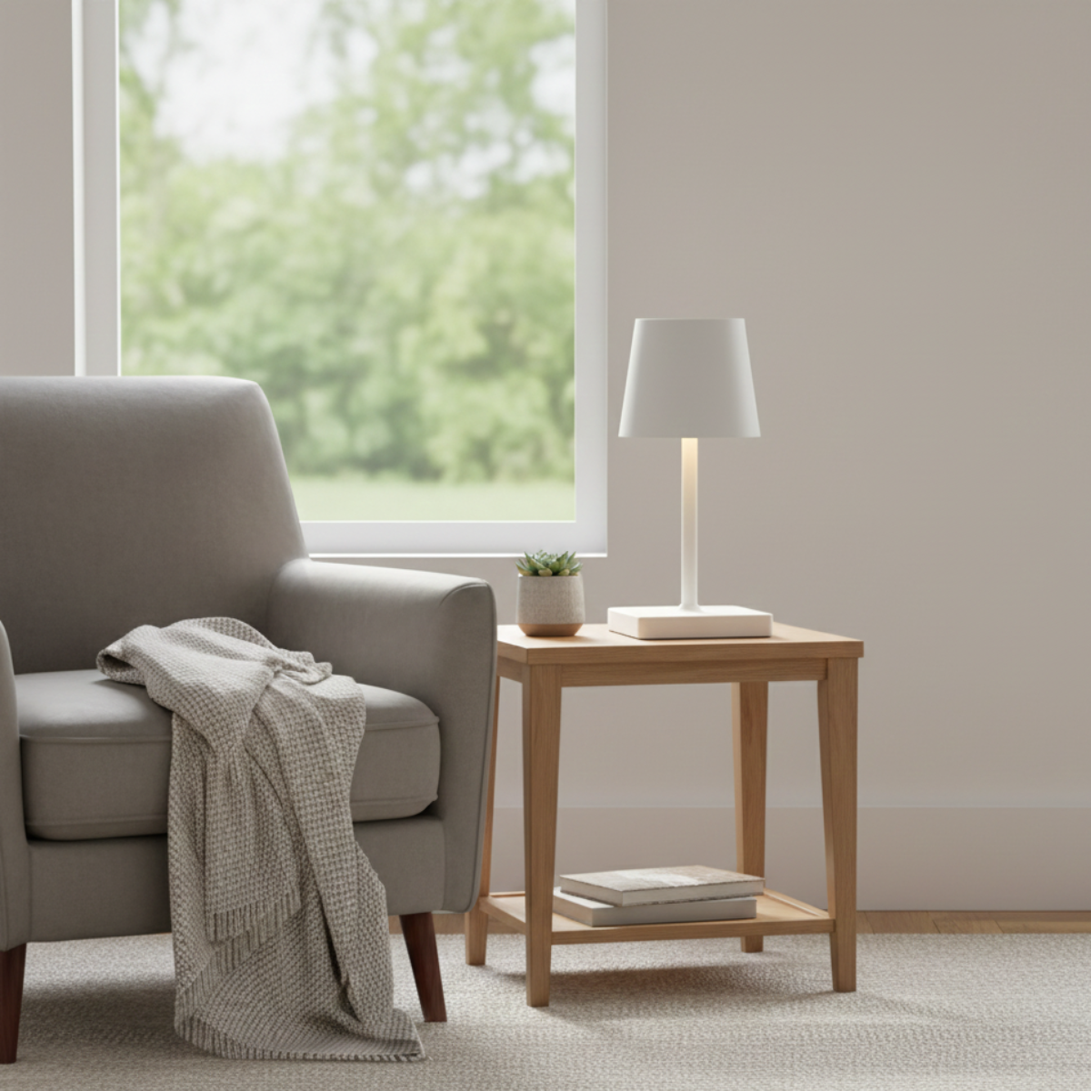 Luminária abajur de mesa de ferro