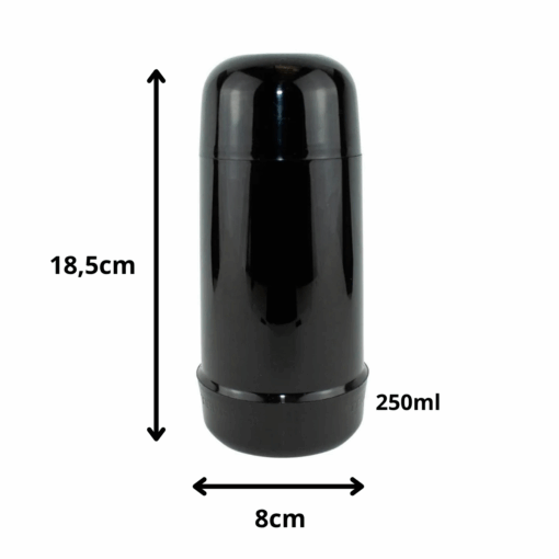 Garrafa Térmica Minigarbo 250ml Preta