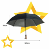 Guarda Chuva Automático Preto Dupla Camada 120x70cm