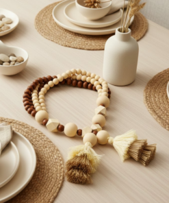 Colar Decorativo para Mesa Moderna com Design Natural