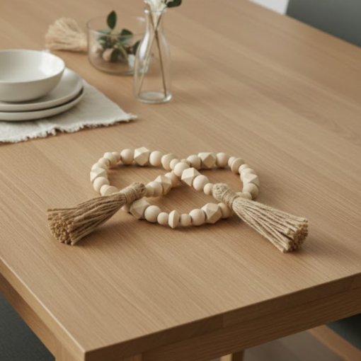 Colar Decorativo para Ambiente Moderno em Madeira Natural