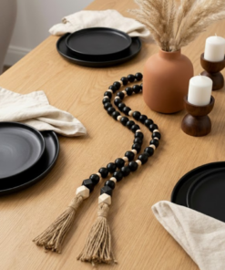 Colar Decorativo para Mesa Posta em Madeira Natural