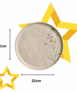 Prato de sobremesa Campestre Bio Stoneware Porto Brasil 22cm