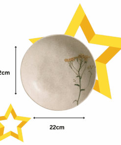 Prato com Fundo Campestre Bio Flores Porto Brasil 22cm