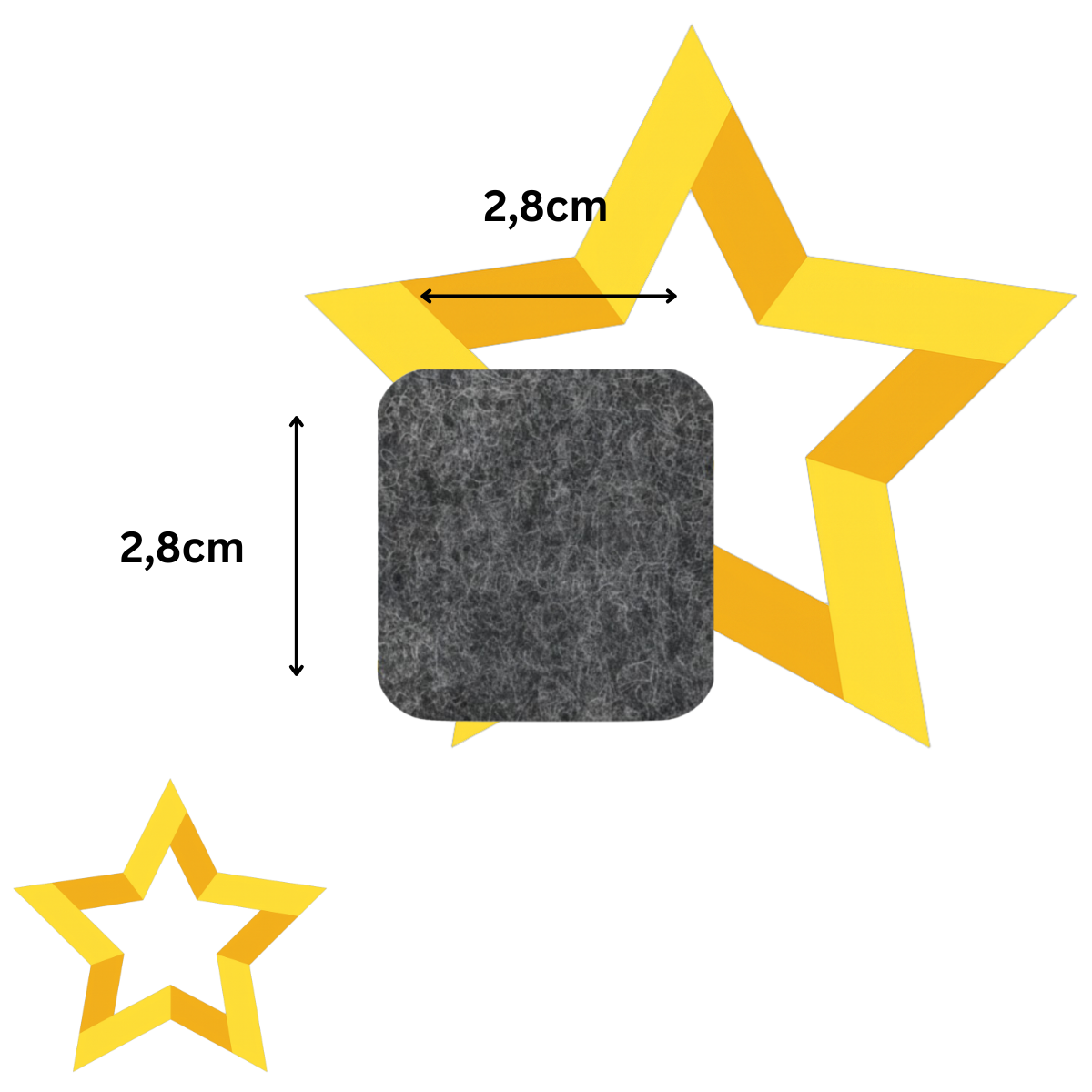 36 uni Feltro Adesivo Protetor para Móveis 20mm