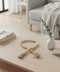 Colar Decorativo para Ambiente Moderno em Madeira Natural