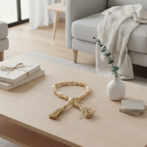 Colar Decorativo para Ambiente Moderno em Madeira Natural