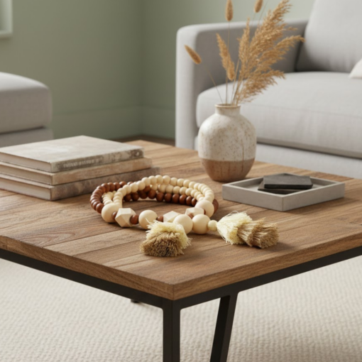 Colar Decorativo para Mesa Moderna com Design Natural