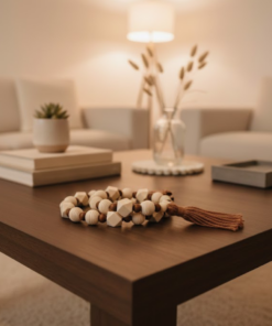 Colar Decorativo para Mesa com Tassel Fio de Algodão Artesanal