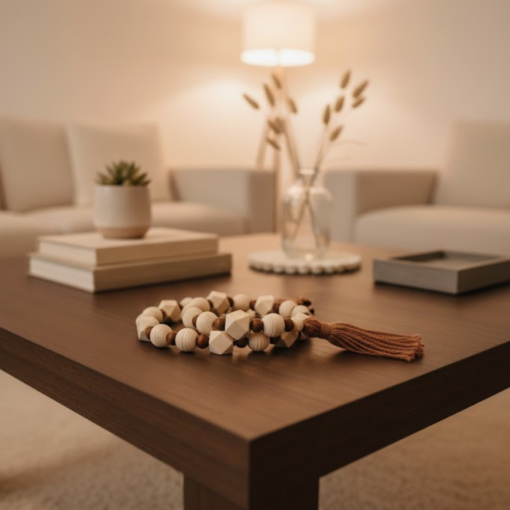 Colar Decorativo para Mesa com Tassel Fio de Algodão Artesanal