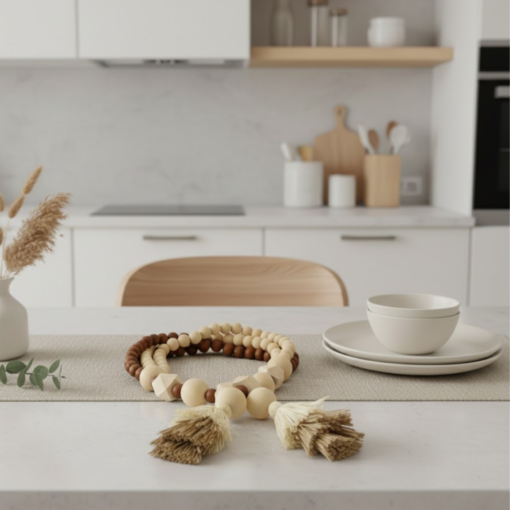Colar Decorativo para Mesa Moderna com Design Natural