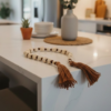 Colar Decorativo para Mesa com Tassel Fio de Algodão Artesanal