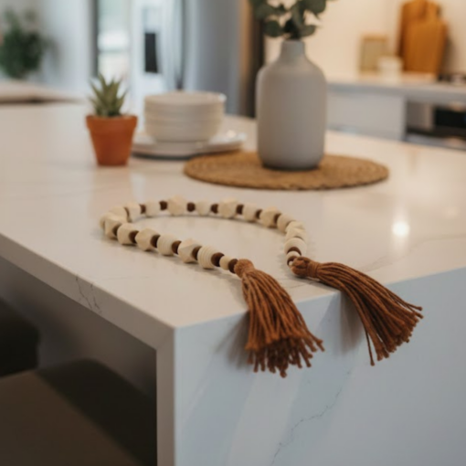 Colar Decorativo para Mesa com Tassel Fio de Algodão Artesanal
